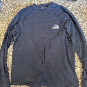Vineyard Vines Navy Long Sleeve Ski Shirt